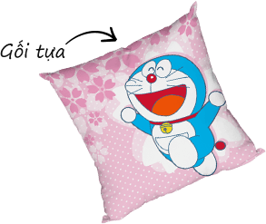Doraemon's pink cushion