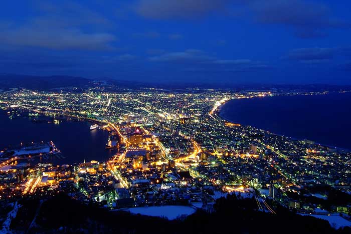 Cảnh đêm ở núi Hakodate