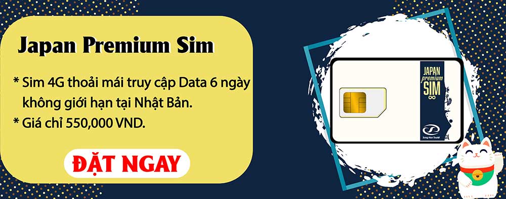 Sim 4G - Thoải mái truy cập, data không giới hạn tại Nhật Bản