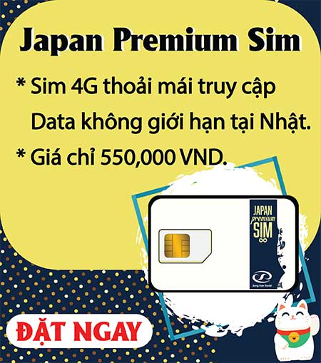 Sim 4G - Thoải mái truy cập, data không giới hạn tại Nhật Bản