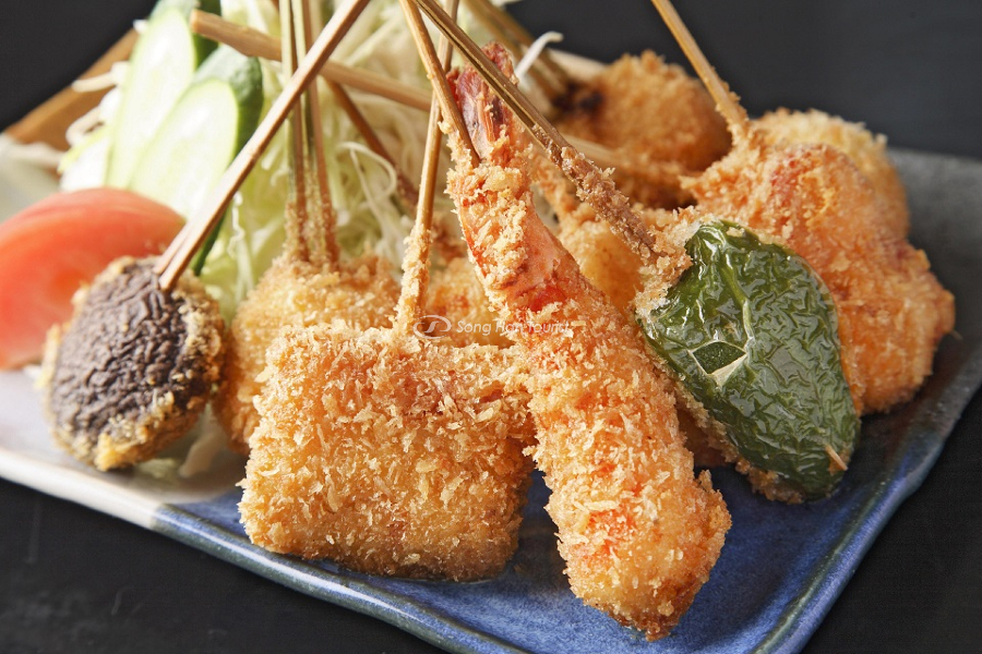 Kushikatsu ngon giòn hấp dẫn