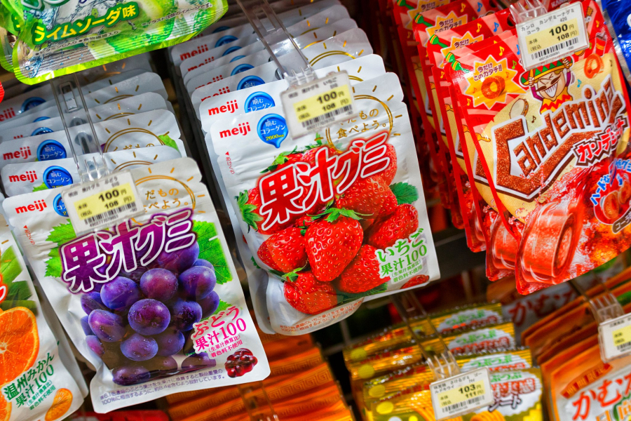Bánh kẹo Nhật đầy màu sắc 