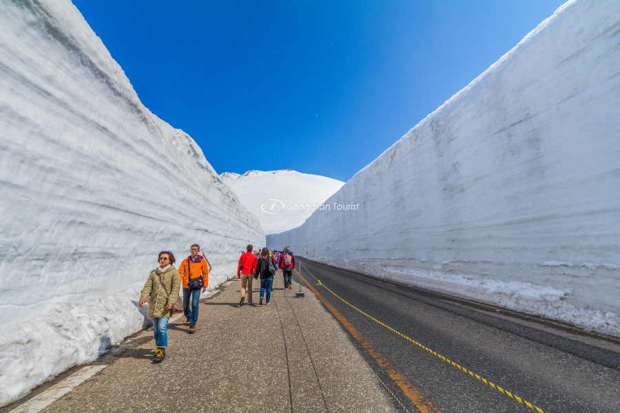Bức tường tuyết khổng lồ vào mùa đông