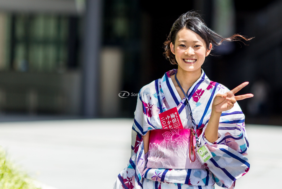 Loại vải cotton thoáng mát trong phục trang hè Nhật Bản