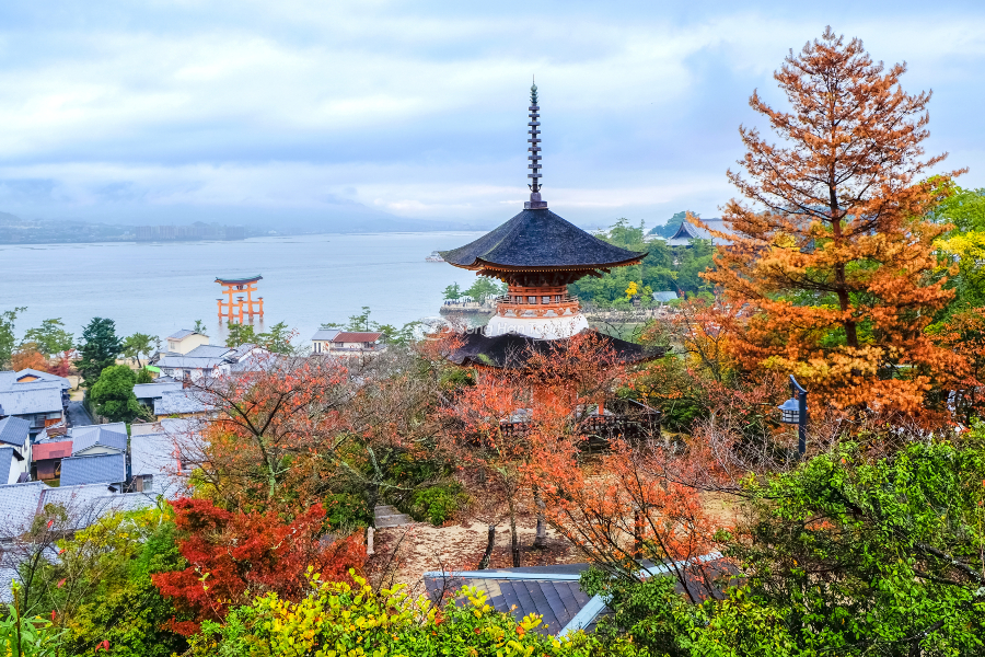 Mùa thu Nhật Bản tại khu đền linh thiêng