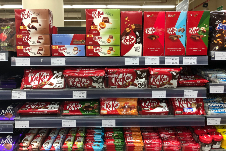 Quầy KitKat ở siêu thị Nhật