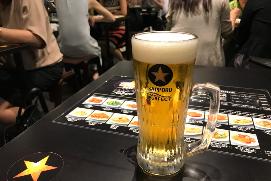 Thương hiệu bia Sapporo của Nhật tại vườn bia Tokyo