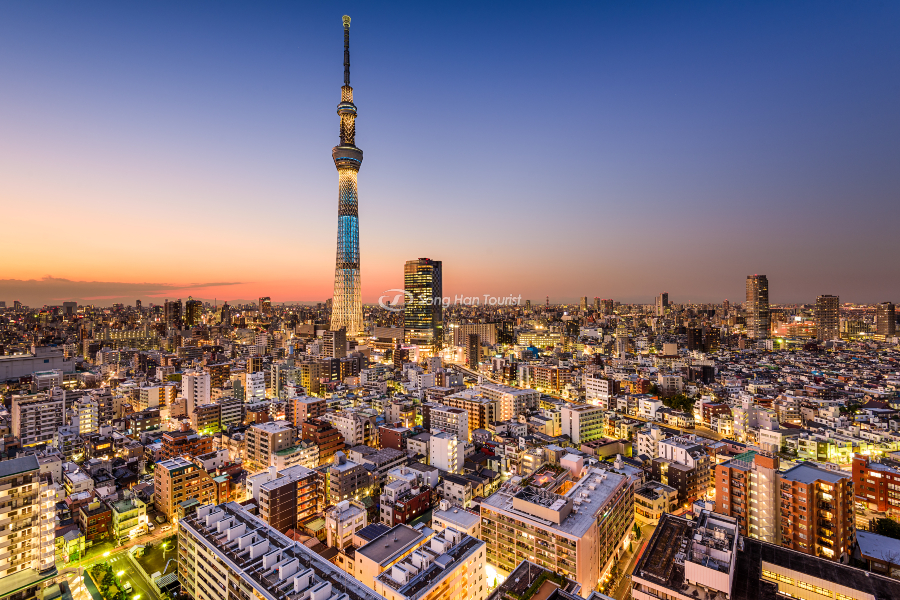 Tòa tháp hùng vĩ biểu tượng cho một Tokyo trù phú