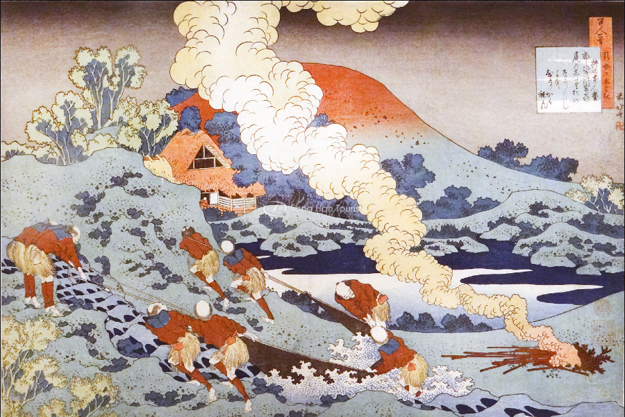 Tranh biếm họa của tác giả Katsushika Hokusai