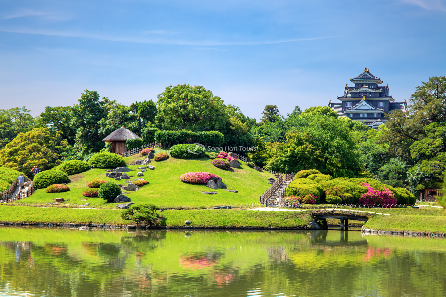 Vườn Korakuen theo mô hình khu vườn Nhật Bản